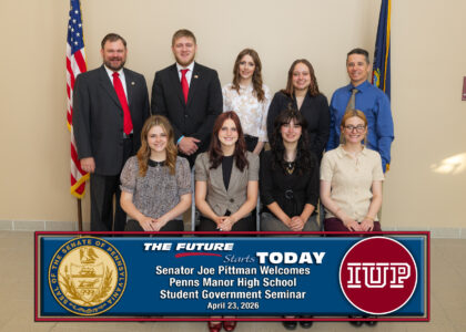 Penns Manor High School Students from Penns Manor High School pictured with Sen. Pittman